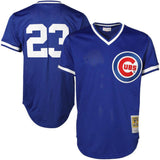Ryne Sandberg Chicago Cubs 1984 Authentic Mesh BP Jersey Chicago Cubs By Mitchell & Ness - Pro Jersey Sports