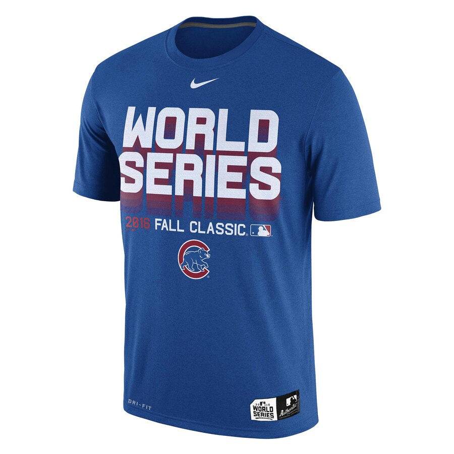 Men's Chicago Cubs NIKE 2016 World Series Bound Authentic Collection Performance Dri-Fit T-Shirt