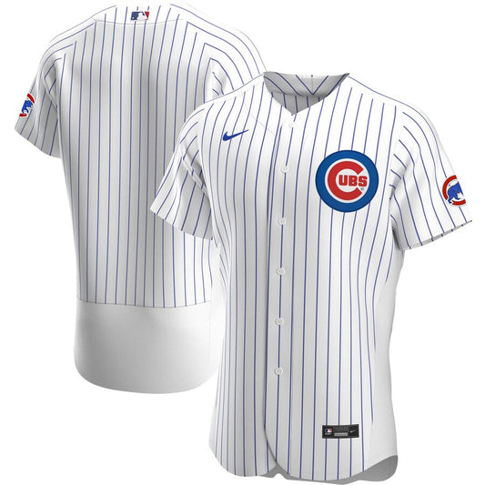 Men's Chicago Cubs Nike White Home Authentic Official Team Jersey