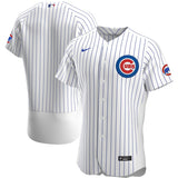 Men's Chicago Cubs Nike White Home Authentic Official Team Jersey - Pro Jersey Sports