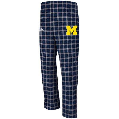 NCAA adidas Michigan Wolverines Icon Flannel Pants