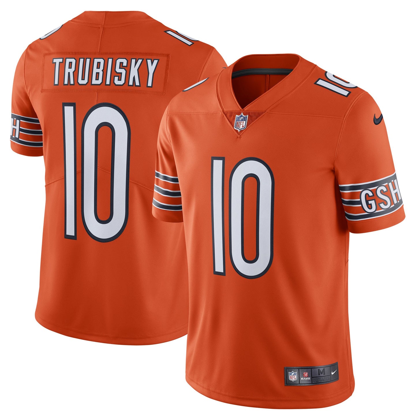Men's Nike Mitchell Trubisky Orange Chicago Bears Alternate Vapor Untouchable Limited Player Jersey