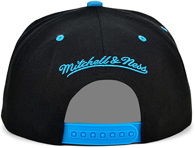 Utah Jazz Mitchell & Ness Hardwood Classics Reload 2.0 Snapback Hat - Black/Light Blue