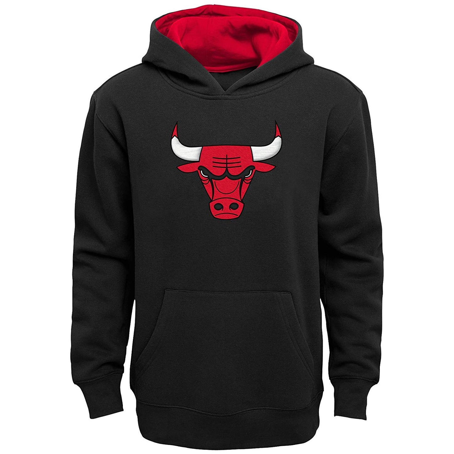 Chicago Bulls NBA Youth Primary Logo Black Pullover Fleece Hoodie
