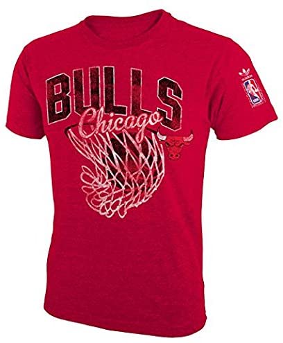 Chicago Bulls Adidas Youth Red Basketball Hoop T-shirt