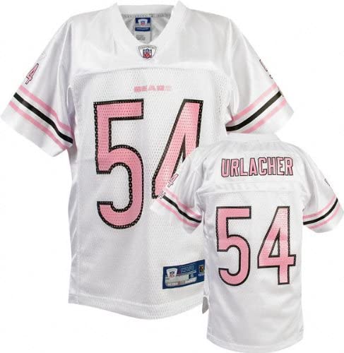 Reebok Brian Urlacher Pink NFL Girl's Replica Chicago Bears Youth Jersey