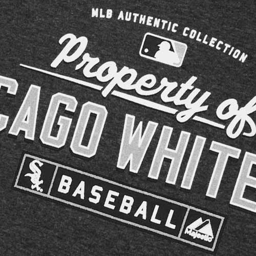 Chicago White Sox Authentic Collection Property Of Pro Carbon Heather Long Sleeve T-Shirt