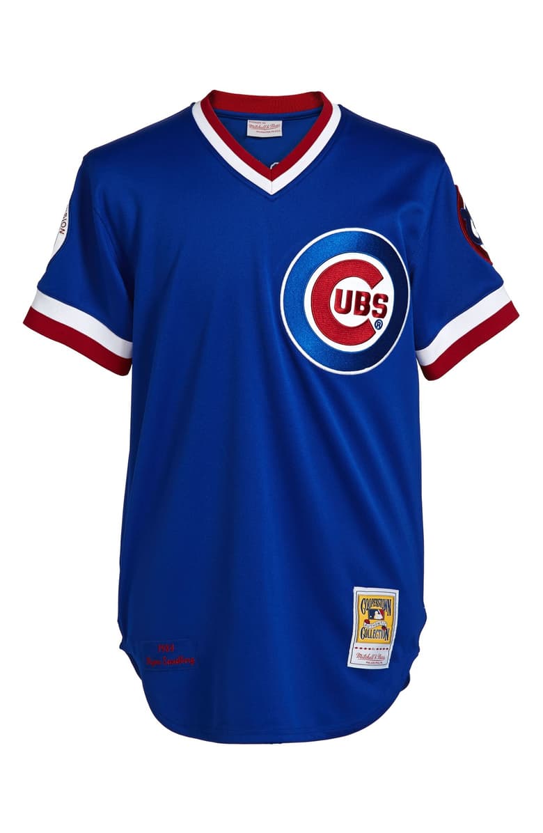 Men's Chicago Cubs Ryne Sandberg Royal Blue Mitchell & Ness Authentic 1984 Road Jersey