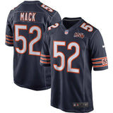 Men's Chicago Bears Khalil Mack Nike Navy 100th Season Game Jersey - Pro Jersey Sports