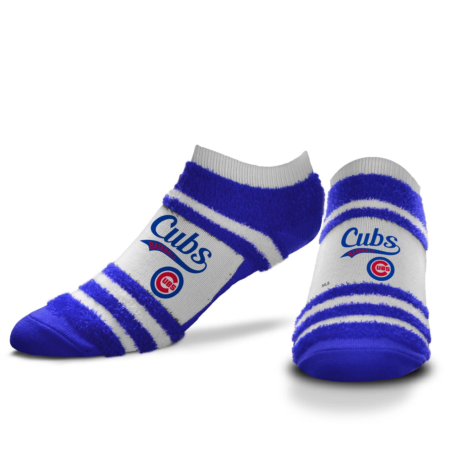 Chicago Cubs FBF Team Script Block Stripe Socks