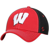 Men's NCAA Wisconsin Badgers Zephyr Vapor Rally 2 Flex Fit Hat - Pro Jersey Sports