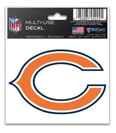 Chicago Bears Primary Logo Multi-Use Decal 3" x 4"