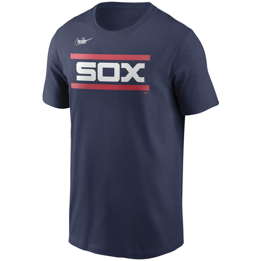 Men's Chicago White Sox Nike Cooperstown Collection Navy Wordmark Legend T-Shirt
