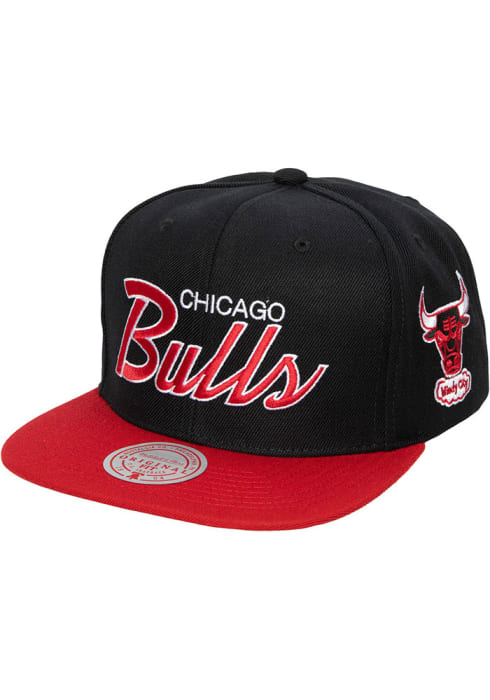 Chicago Bulls HWC Team Script 2.0 Mitchell & Ness Snapback Hat