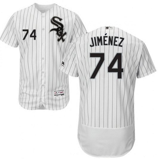 Chicago White Sox Eloy Jimenez Majestic Home White Flexbase Authentic Collection Player Jersey-(Rookie Year)