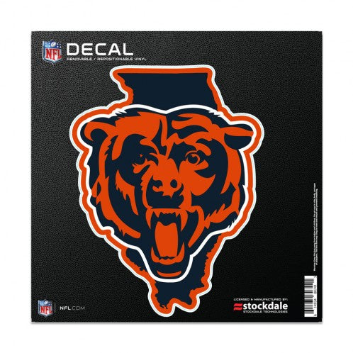 Chicago Bears 6X6 "State" All Surface Decal By Wincraft