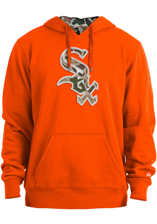 Mens Chicago White Sox New Era Orange/ Duck Camo Hoodie