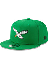 Philadelphia Eagles New Era Green Classic Logo 9FIFTY Adjustable Snapback Hat - Pro Jersey Sports
