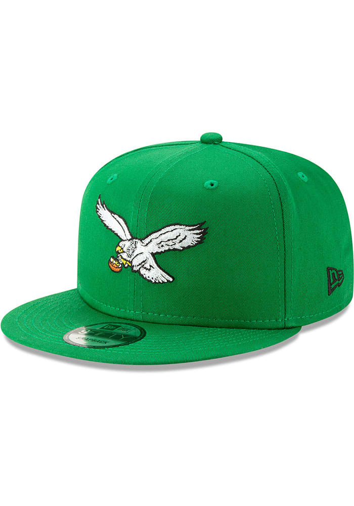 Philadelphia Eagles New Era Green Classic Logo 9FIFTY Adjustable Snapback Hat - Pro Jersey Sports