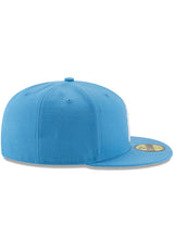 Mens Houston Oilers New Era Light Blue Bannerside 59FIFTY Fitted Hat - Pro Jersey Sports