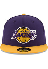 New Era Los Angeles Lakers Mens Purple 2T 59FIFTY Fitted Hat - Pro Jersey Sports