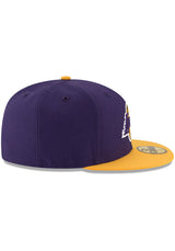 New Era Los Angeles Lakers Mens Purple 2T 59FIFTY Fitted Hat - Pro Jersey Sports