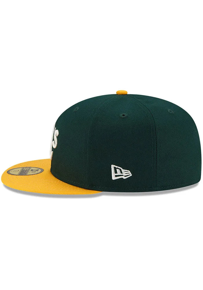 Oakland Athletics Green Classic 1974 World Series Pop Sweat New Era 59Fifty Fitted Hat