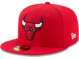 Men's NBA Chicago Bulls Red 59Fifty Fitted Hat - Pro Jersey Sports