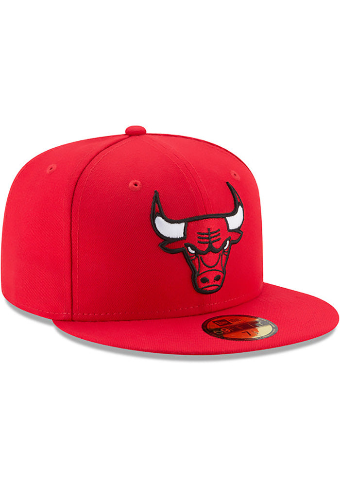 Men's NBA Chicago Bulls Red 59Fifty Fitted Hat