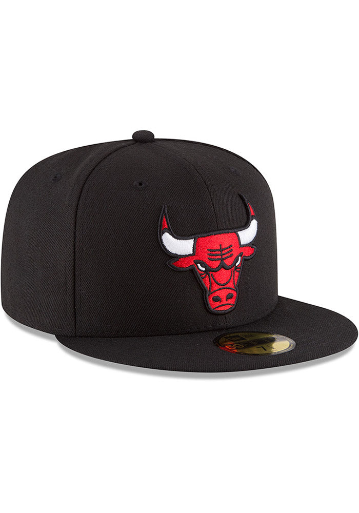 Men's NBA Chicago Bulls Black Alternate 59Fifty Fitted Hat