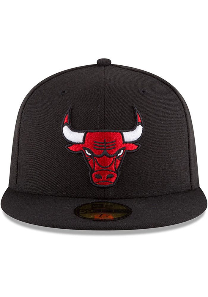 Men's NBA Chicago Bulls Black Alternate 59Fifty Fitted Hat