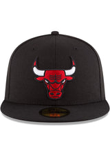 Men's NBA Chicago Bulls Black Alternate 59Fifty Fitted Hat - Pro Jersey Sports