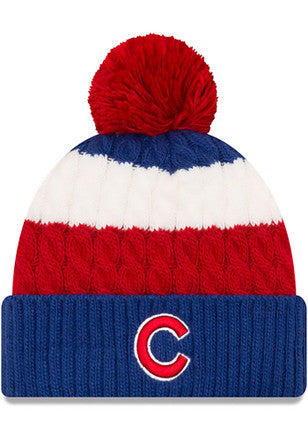 New Era Chicago Cubs Blue Layered Up Womens Knit Hat