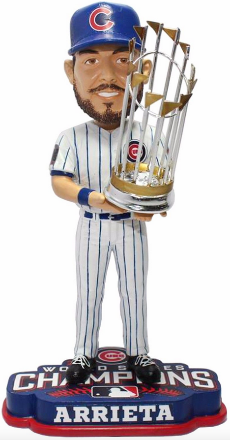 Chicago Cubs 2016 World Series Champions Jake Arrieta Bobblehead By Forever Collectibles