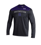 Men's Northwestern Wildcats Under Armour Foundation Long Sleeve Tech Tee - Pro Jersey Sports