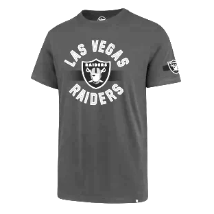 Men's Las Vegas Raiders Charcoal Super Rival '47 Brand Tee