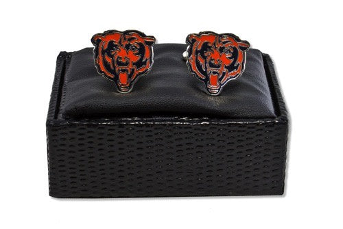 NFL Chicago Bears Silver Cut Out Logo Cuff Links