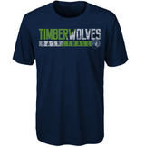 Youth Minnesota Timberwolves Dri Tek Navy Performance Tee - Pro Jersey Sports