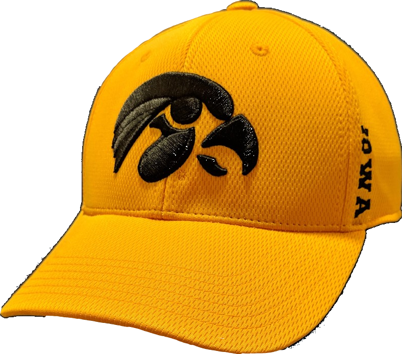 Iowa Hawkeyes Gold Top of the World NCAA Booster Cap