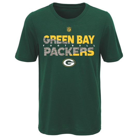 Green Bay Packers Youth NFL Flux Dual Blend Short Sleeve T-Shirt