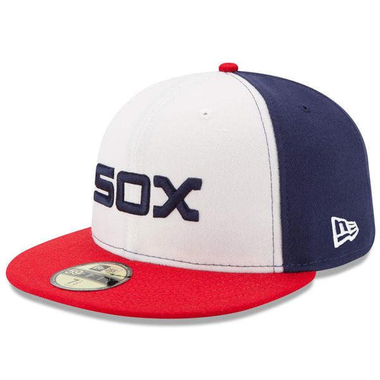 Men's Chicago White Sox New Era White/Red Authentic Collection On-Field Sunday Alternate 59FIFTY Fitted Hat