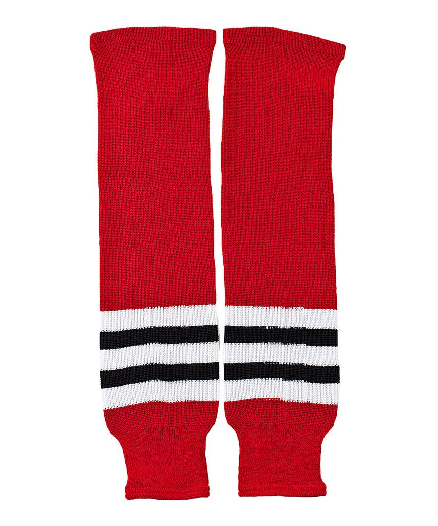 Chicago Blackhawks CCM S100 Home Hockey Socks Adult 28"