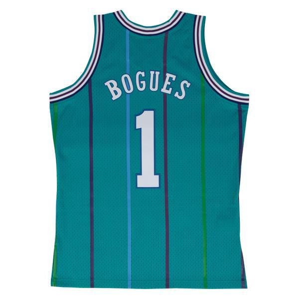 Men’s Muggsy Bogues Charlotte Hornets 1992-93 Swingman Replica Jersey By Mitchell & Ness
