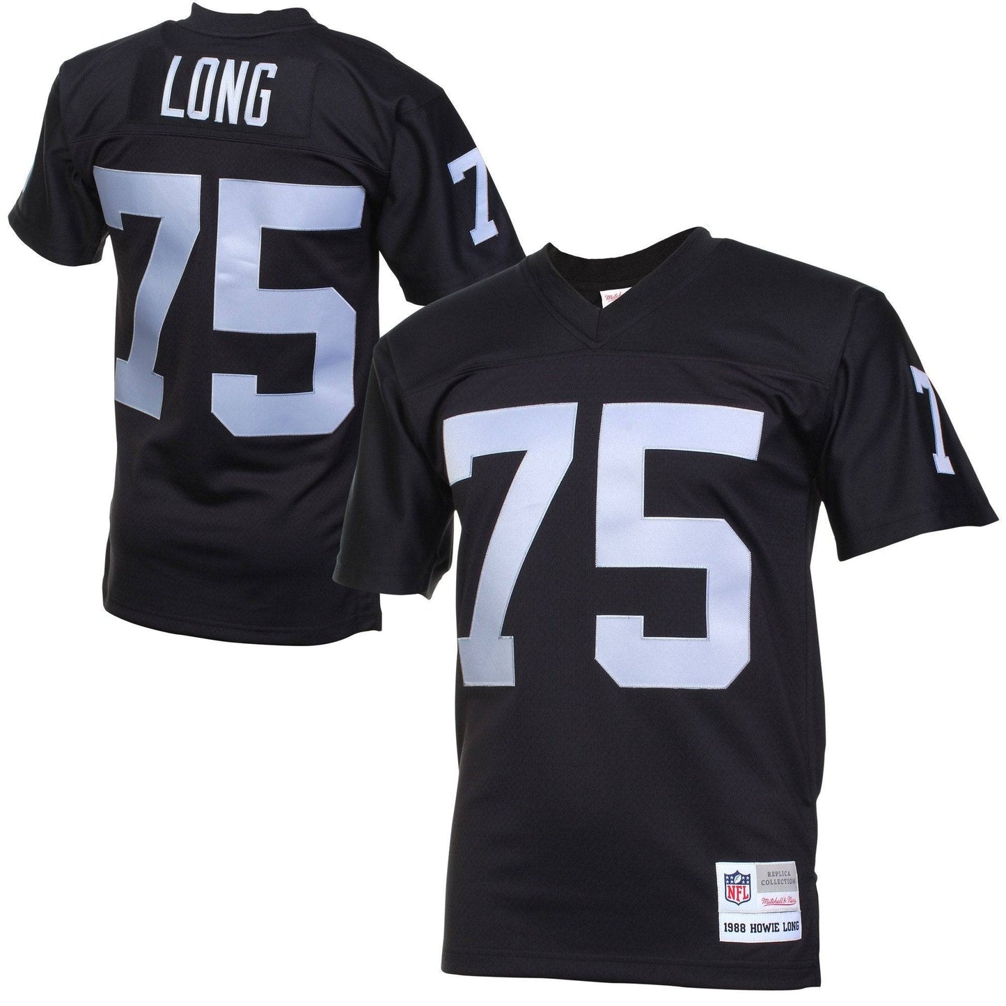 Mens Las Vegas Raiders Howie Long Mitchell & Ness Black Retired Player Vintage Replica Jersey - Pro Jersey Sports