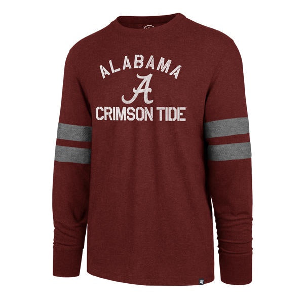 Men's Alabama Crimson Tide Club Scramble Long Sleeve Tee By ’47 Brand