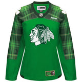 Women's Chicago Blackhawks Tartan Practice  St. Patrick's Day Replica Jersey - Pro Jersey Sports