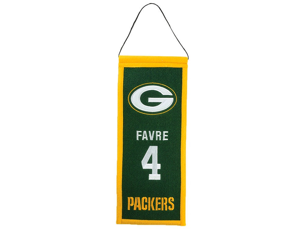 Brett Favre Green Bay Packers Legacy Banner By Winning Streak