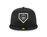 Men's Chicago Cubs Black New Era 2022 Clubhouse Collection 59FIFTY Fitted Hat - Pro Jersey Sports