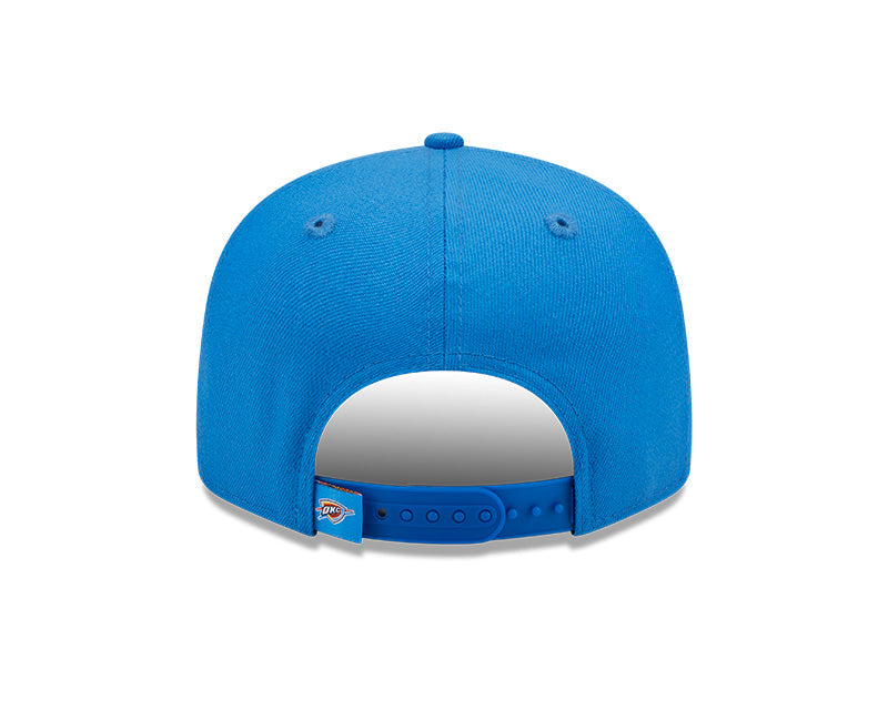 Oklahoma City Thunder Logo Tear Blue New Era 9FIFTY Snapback Hat