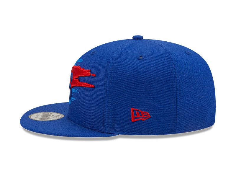Philadelphia 76ers Logo Tear Blue New Era 9FIFTY Snapback Hat
